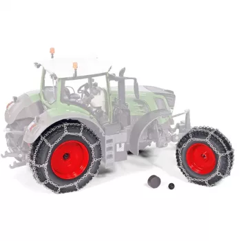Mallitraktorin renkaat ketjuilla Wiking Fendt 828 – lisävaruste malliajoneuvoihin