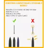 Stylus-kärjet Onyx E-lukija Note 3 — varakärjet, musta, 5 kpl
