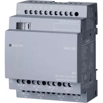 Siemens LOGO DM16 24R digitaalinen ja analoginen I/O-moduuli relekanava (6ED1055-1NB10-0BA2)