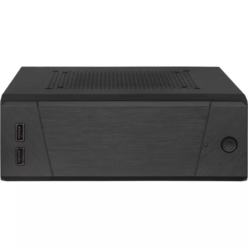 SilverStone MILO ML10 - USFF - Mini-ITX - ilman virtalähdettä - musta - USB/audio (SST-ML10B)