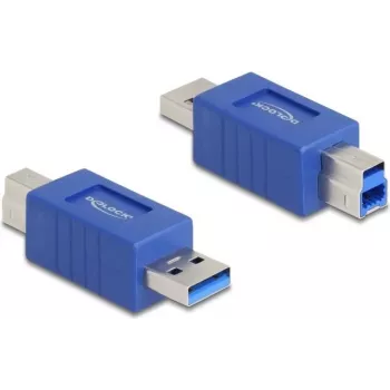 DeLOCK 67213 kaapeliadapteri USB Type-A USB Type-B sininen