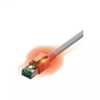 EasyLan DualBoot LED -verkkokaapeli RJ45 S/FTP Cat.6A (luokka EA) - saCon-liittimellä - LSOH - harmaa - 10 m