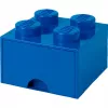 LEGO Brick Drawer 4 sininen, säilytyslaatikko sininen
