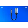 Savio sovitin USB-C (M) HDMI (f), 4K, 60Hz, alumiini, AK-78