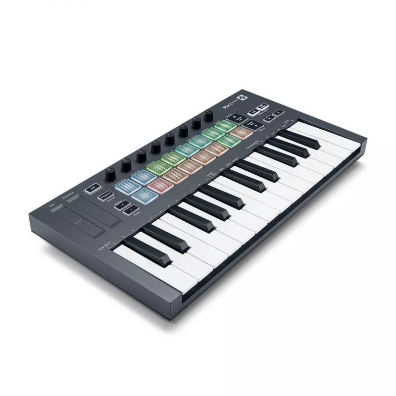 Novation FLKEY Mini - MIDI-näppäimistö erityisesti FL Studio -ohjelmistolle, 25 näppäintä.