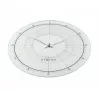 NeXtime kello 8125 Fancy Round, Ø43 cm, seinäkello, valkoinen/hopea