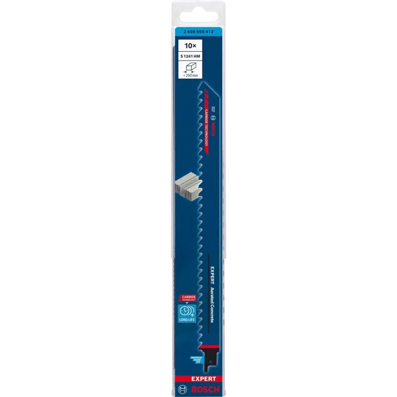 Bosch 2 608 900 412 pistosaha-/kuviosaha-/puukkosahanterä kovametalli 10 kpl