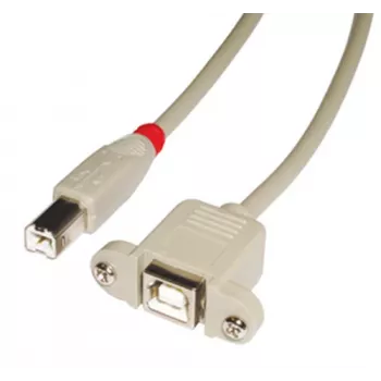 Lindy 31800 USB-kaapeli 0,5 m USB B harmaa