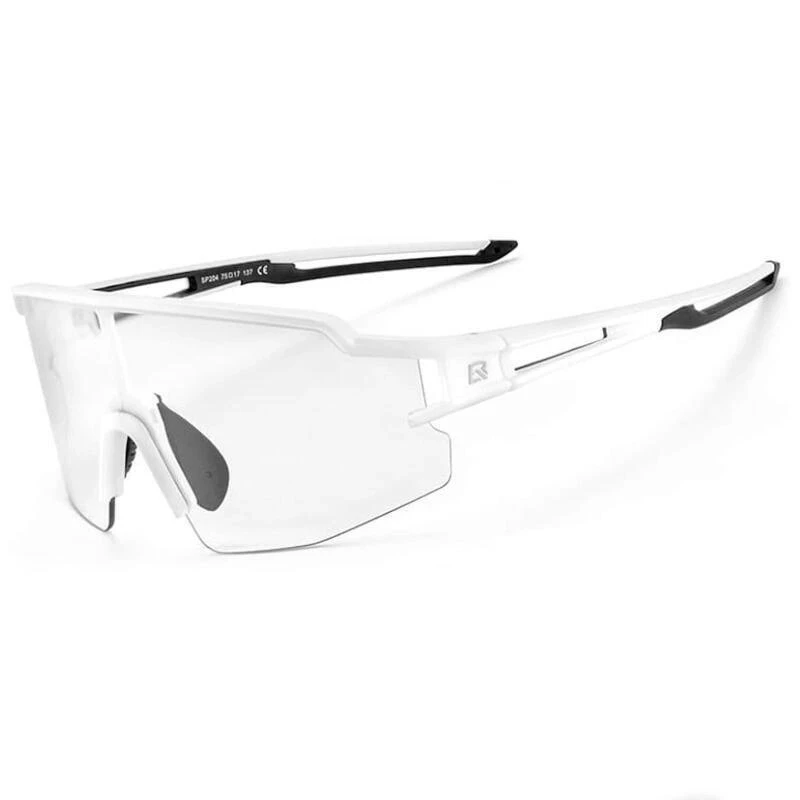 Rockbros 10172 UV400 valkoiset fotokromaattiset pyöräilylasit