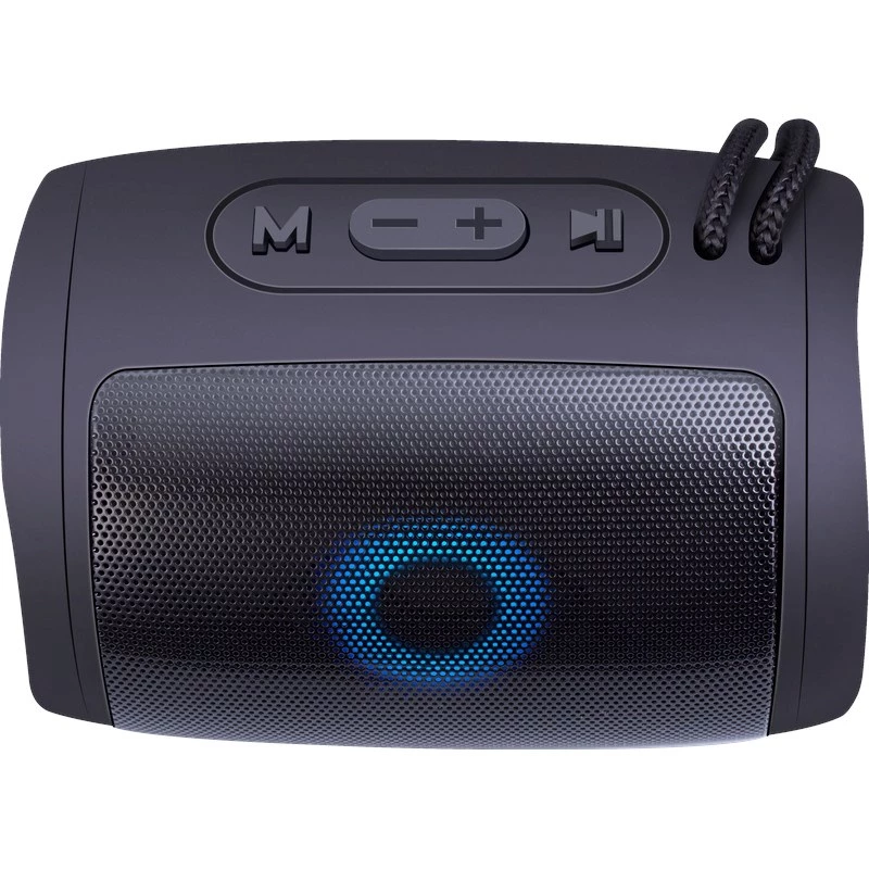 DEFENDER Enjoy S200 65200 kannettava Bluetooth-kaiutin, TWS, 5 W, LED-valo, FM, microSD, 10 h akku, musta