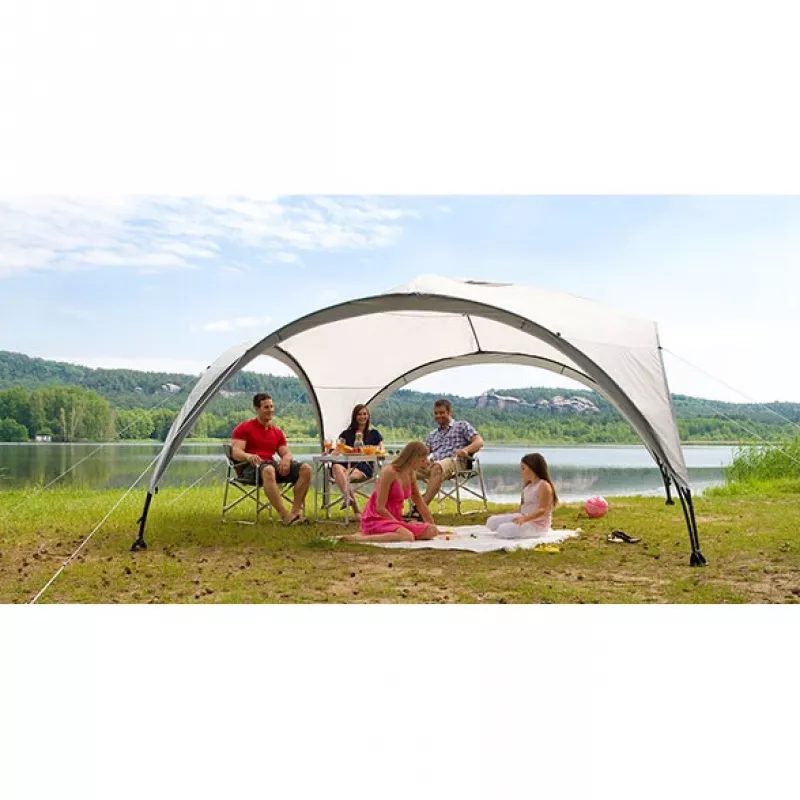 Paviljonki Event Shelter, 4,5 x 4,5 m (vaaleanharmaa/harmaa)