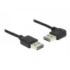 USB-kaapeli DeLOCK 5 m USB 2.0 A uros/uros 90°