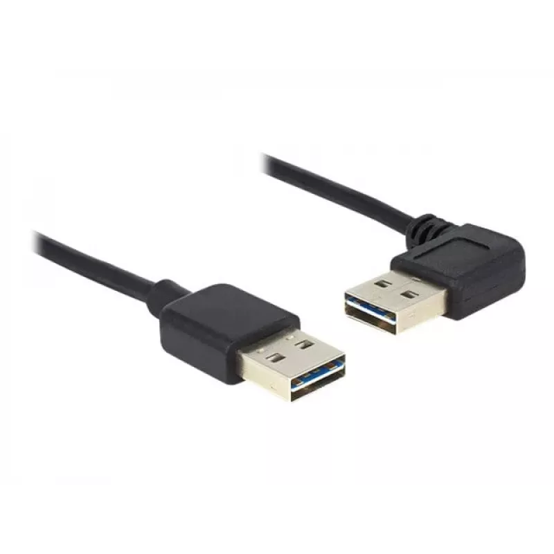 USB-kaapeli DeLOCK 5 m USB 2.0 A uros/uros 90°