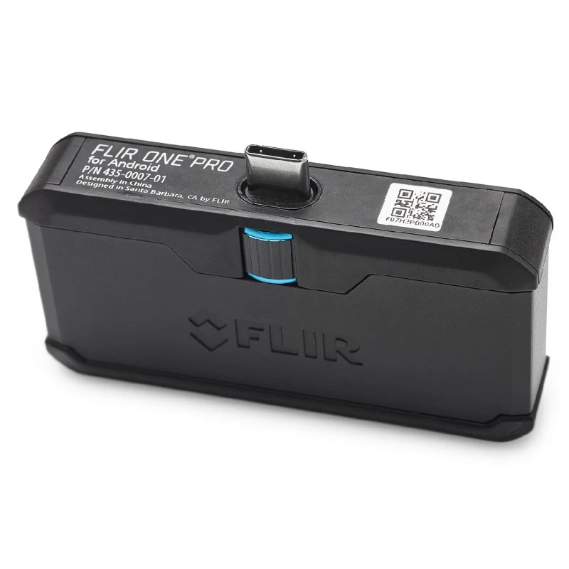 FLIR One Pro FP3IC lämpökamera iPhonelle USB-C, 160x120 px, MSX, VividIR, jopa 400 °C, musta