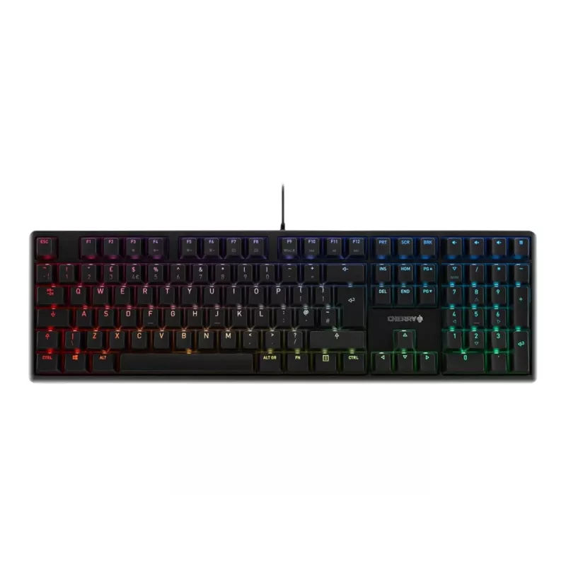 CHERRY G80-3000N RGB näppäimistö yleisnäppäimistö USB AZERTY ranska musta