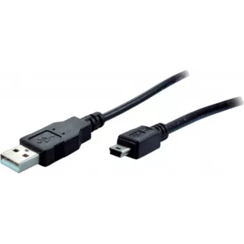 USB-kaapeli S/CONN 14-16055 USB 2.0 5 m Mini-USB B USB A musta