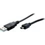 USB-kaapeli S/CONN 14-16055 USB 2.0 5 m Mini-USB B USB A musta
