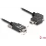 DeLOCK USB 2.0 -kaapeli USB Type-C -pistoke USB Type-C -pistokkeeseen kulma vasen/oikea PD 3.0 60W 5 m