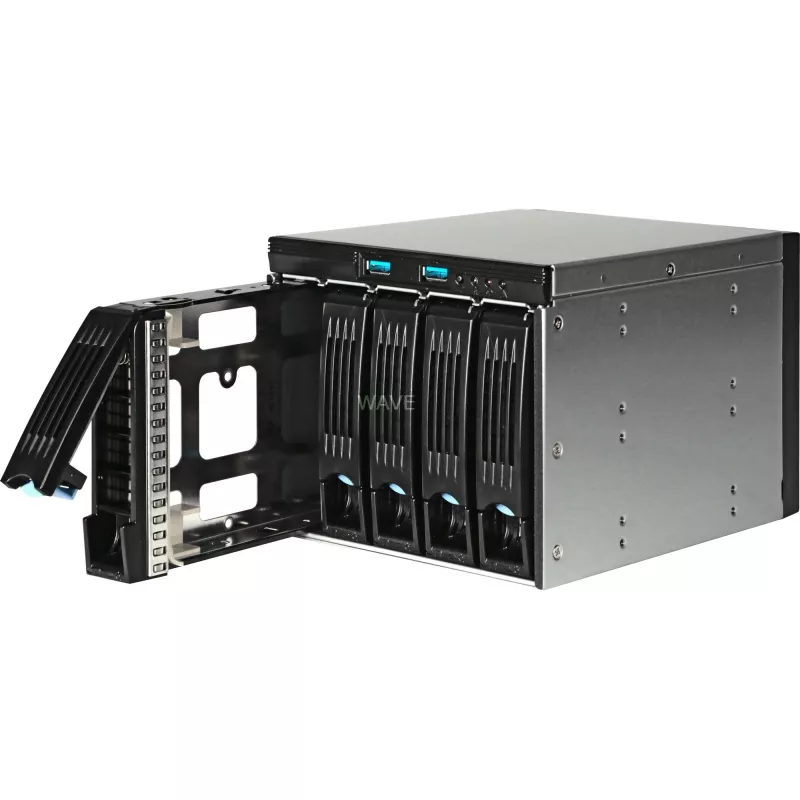 Chenbro SK33502 5-paikkainen 3,5 tuuman hot-swap SAS/SATA -asemakehikko, musta
