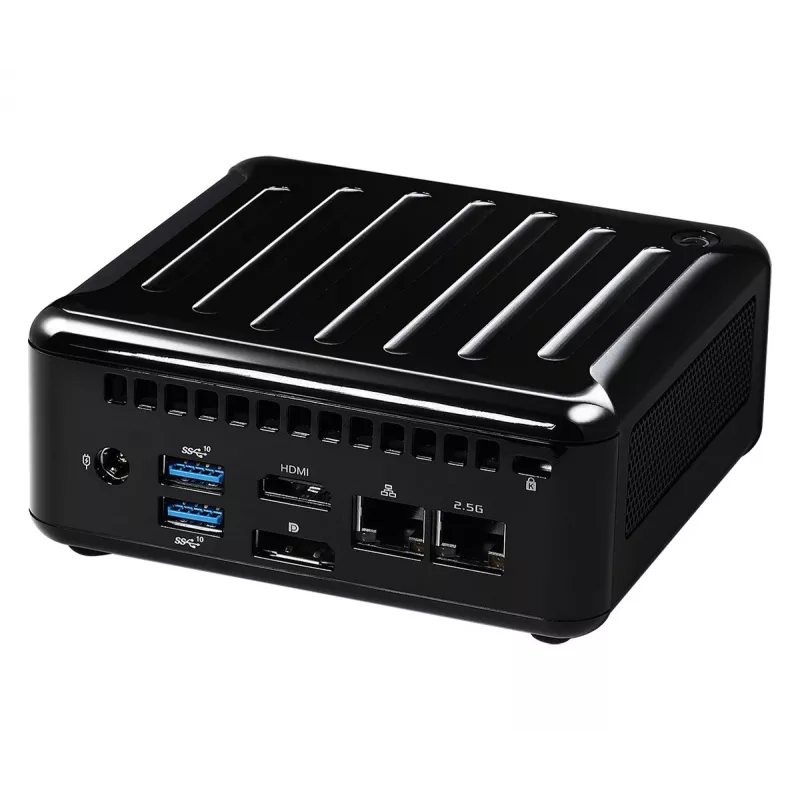 ASRock NUC BOX-1165G7 0,6 l barebone-tietokone, Intel Core i7-1165G7 2,8 GHz, HDMI, USB-C, 2x LAN, DDR4, enintään 64 GB
