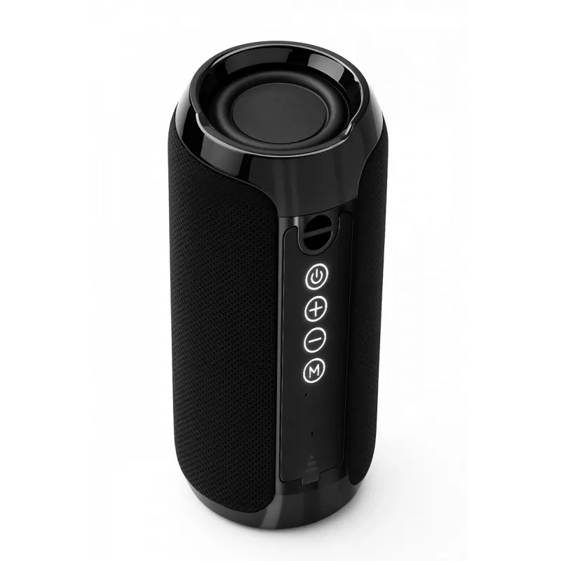 Kannettava Bluetooth-stereokaiutin SQUEAK SQ1008 — 14W RMS, Bluetooth 5.3, 1200 mAh, IPX4, FM, LED, AUX, USB