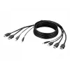 Belkin Secure KVM -yhdistelmäkaapeli - video- / USB- / audiokaapeli - TAA-yhteensopiva - USB, mini-liitäntä, HDMI (M)