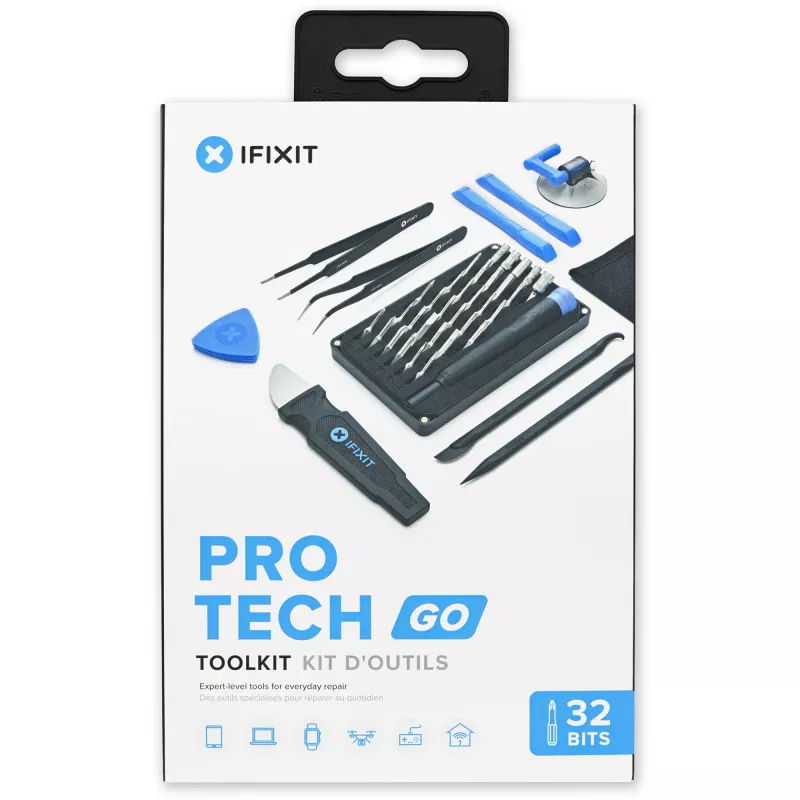 Korjaus-työkalusarja iFixit Pro Tech GO IF145-783-1 elektroniikkakorjauksiin, kannettava setti