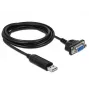 Sarjakaapeli DeLOCK 66281 musta 1,8 m RS-232 USB Type-A