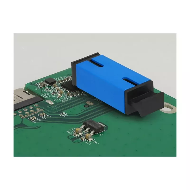 LWL-liitin PCB SC Simplex liitäntä SC Simplex liitäntään single-mode sininen