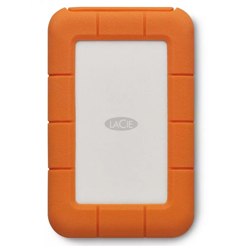 LaCie Rugged USB-C ulkoinen kiintolevy 5 TB USB Type-C 3.2 Gen 1 (3.1 Gen 1) harmaa keltainen