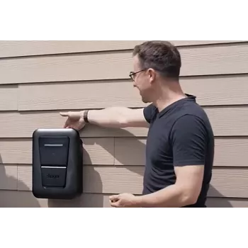 Seinäkiinnitteinen EV-latausasema Hager witty one 11 kW 3-vaiheinen RFID:llä, Bluetoothilla ja 4,5 m Type-2-kaapelilla
