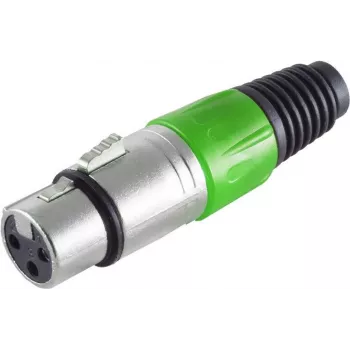 ShiverPeaks BASIC-S XLR-jatkoliitin (naaras), vihreä (BS55022-G)