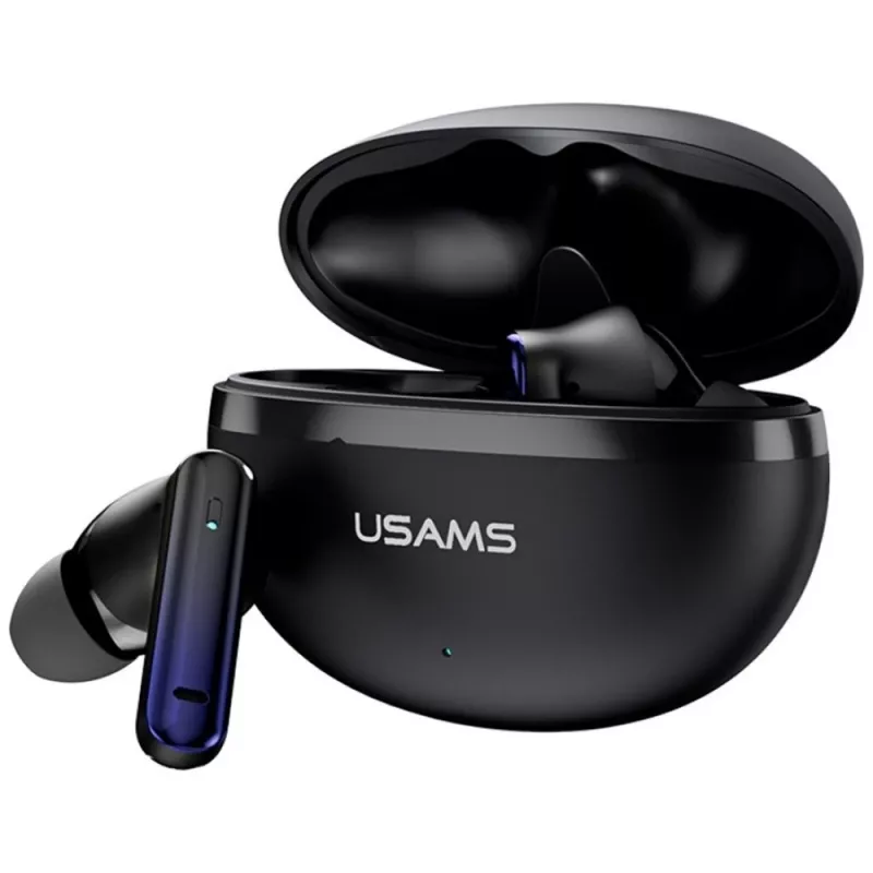 Bluetooth-kuulokkeet Usams TWS E02 ANC+ENC musta