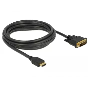 Videokaapeli-adapteri DeLOCK 85655 3m HDMI Type-A DVI musta