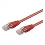 Goobay 68441 CAT 6 U/UTP-kytkentäkaapeli, 1 m, CCA, punainen
