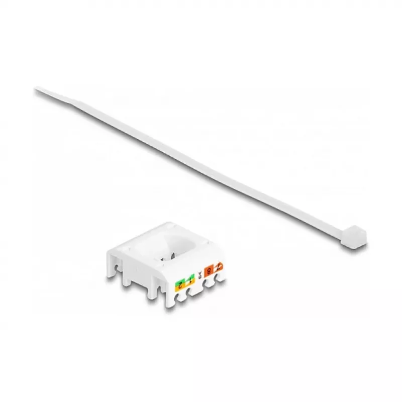 DeLOCK Keystone-moduuli RJ45-liitäntä LSA Cat.6A työkaluton sinisellä pölysuojuksella