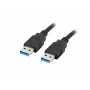 USB-kaapeli -A M/M 3.0 0,5m musta