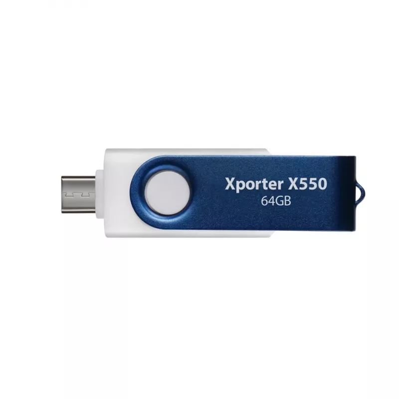 Patriot Memory USB-muistitikku 64 GB Dual USB A+C PS64GX550AAD valkoinen sininen