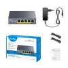 CUDY GS105P 5-porttinen Gigabit PoE+ -kytkin 36W