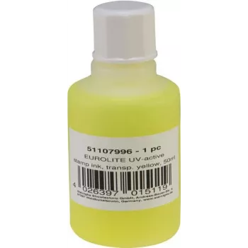 Leimasintyynyn väri EUROLITE UV-aktiivinen läpinäkyvä keltainen 50 ml (51107996)