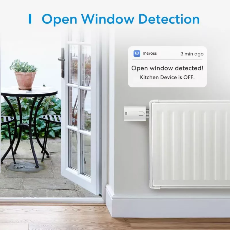 Meross - lisäosa - patteritermostaatti