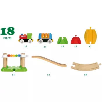 Ravensburger BRIO leikkijuna — monivärinen, ikä 1,5–99