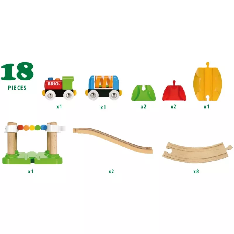 Ravensburger BRIO leikkijuna — monivärinen, ikä 1,5–99