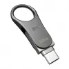 Silicon Power Mobile C80 128 GB USB-muistitikku, USB Type-A / USB Type-C, USB 3.0 (3.1 Gen 1), titaani