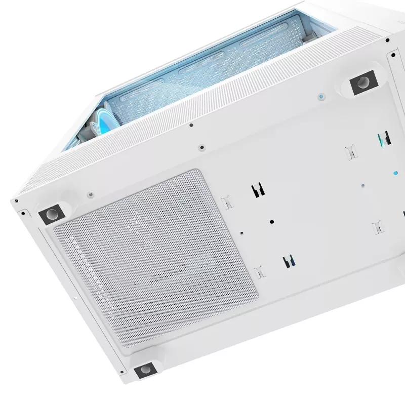 MODECOM BREEZE ARGB Flow MIDI PC-kotelo, ATX, USB 3.0 ×2 + USB-C, valkoinen