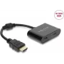 Adapteri HDMI-pistoke – USB Type-C-liitin DELOCK 63000, DisplayPort Alt Mode, 4K 60 Hz