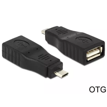 Kaapeliadapteri Micro USB2.0-B - USB2.0-A DeLOCK 65549