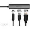 USB Type-C -keskitin Alcasa HUB-C002A 5000 Mbit/s HDMI USB 3.0