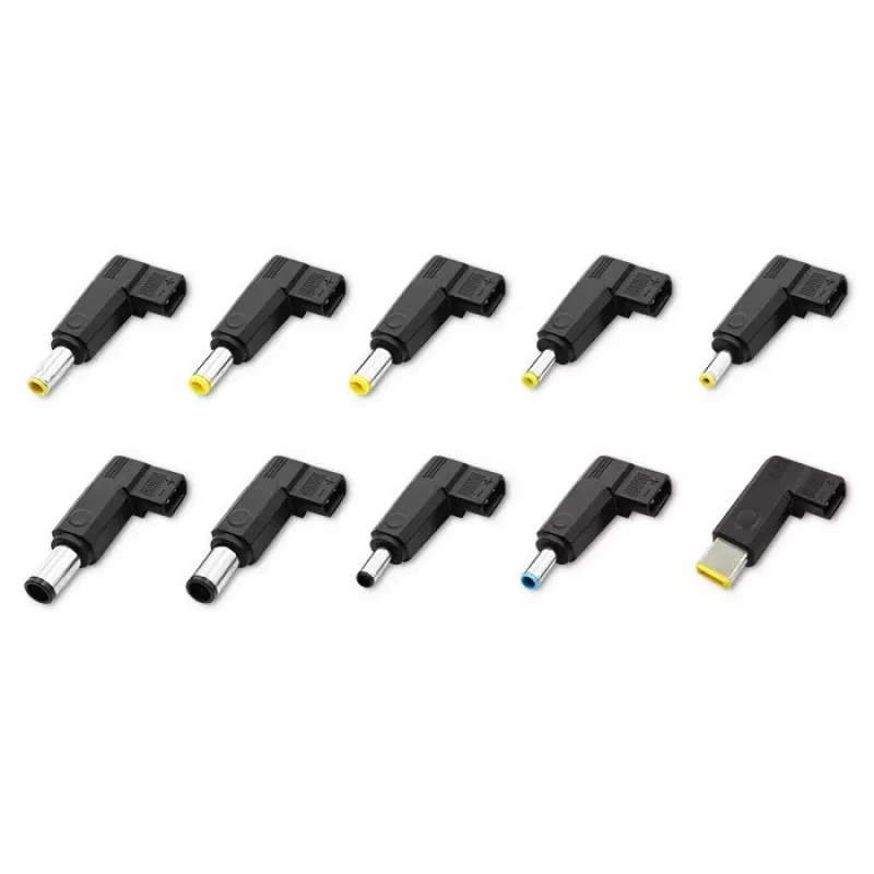 Yleisvirtalähde QOLTEC 52414 65W 10 vaihdettavalla pistokkeella