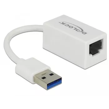 DeLOCK 65905 USB Type-A - Gigabit LAN -verkkosovitin, valkoinen